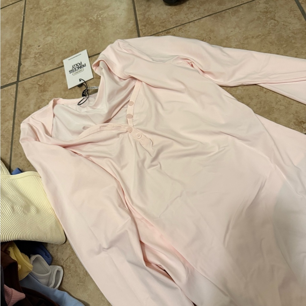 Light Pink Long Sleeve Top